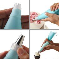 GHB Cake Decorating Tips Set Stainless Steel Icing Tips DIY Pastry Tubes Cupcake Decorating Nozzle 17 Pics N3