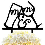 Ecape Creative Mr and Mrs Personalized Wedding Cake Toppers Deer Cake Topper for Special Events N23