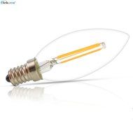 ELINKUME 2W Candelabra LED Bulbs, 20W Light Bulbs Equivalent, LED Warm White 2700K Chandelier LED Bulb, E12 Candelabra... N6