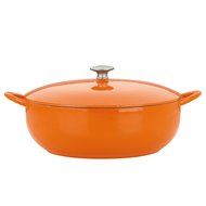 Mario Batali by Dansk Enameled Cast Iron Pizza Pan and Griddle, 12-Inch, Chianti