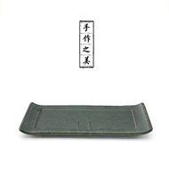 CCWY Dry bubble tea ceramics Kung Fu tea pot stoneware tea pot plate tea tray prop zero allocation,Ancient Green N3