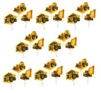 Construction Zone Party Pick Cupcake Decorations (24 ct)