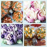 Latest Pridebit Holiday Russian Piping Tips(4 Holiday Edition Nozzles+23 Popular Nozzles)10 Pastry Bags 1 Coupler N3