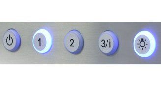 Faber GLASIS36SS: 36" Stainless Glassy Isola Island Range Hood N2