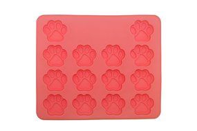 2-Pack Food Grade Silicone Dog Paw and Bone Molds With Recipe Booklet N2