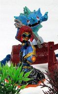 SKYLANDERS 12 Piece Birthday Cake Topper Set Featuring 5 Random Skylander Figures and Themed Decorative Accessories... N4