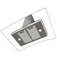 Miseno MH00436G 750 CFM 36 Inch Stainless Steel Island Range Hood with Dual Halo, Stainless Steel / Glass