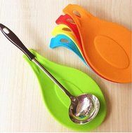 Drhob1pcs Novelty Candy Color Kitchen Tools Heat Resistant Silicone Put A Spoon Mat Insulation Mat Placemat（Color... N2