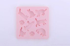 Cat Shaped Silicone Chocolate, Jelly and Candy Mold