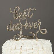 Happily Ever After Wedding Cake Topper, Gold Fairytale Princess Decoration (Happily Ever After - Gold) N30