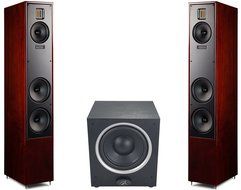 Martin Logan Motion 40 Chery Floorstanding Speakers Pair and Martin Logan Dynamo 500 Subwoofer Bundle