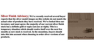 TCC TC-753LC SILVER Phono Preamp w/Level Control and AUX Input; includes optional PREMIUM HIGH POWER AC Adaptor N4