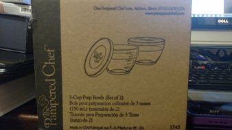 Pampered Chef: 3-cup Prep Bowls (Set if 2)