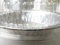 New Disposable Aluminum 5" Tart Pan/individual Pot Pie Pan w/ Clear Dome Lid -501P (50) N3