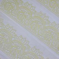 Funshowcase Large Pre-Made Ready to Use Edible Cake Lace Rose Scallop Ivory White 14-inch 10-piece Set N2