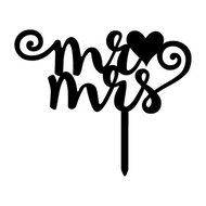 Ecape Acrylic Wedding Cake Topper Wedding Monogram Mr and Mrs Cake Topper With Maple Leaf N8