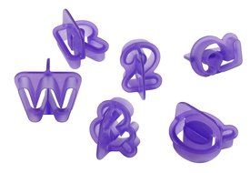Palker Sky 40-Piece Fondant Alphabet Number Cutouts,Cake decorating tools