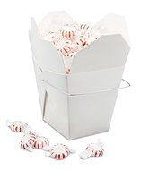 Oasis Supply 50-Count Chinese Take Out Boxes for Party Favor and Food Pail, 26-Ounce, White