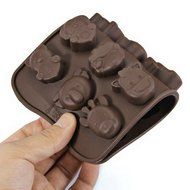 Dimart 15-Cavity Cute Animal Silicone Mould Tray for Chocolate Jelly Cake Ice Cube Mold DIY Kitchen Baking Tool