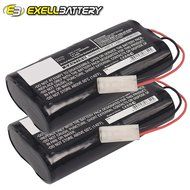 NEW 2x Exell EBVB-118 Ni-MH 4.8V Battery Fits EURO PRO Shark Vacuums USA SHIP