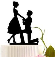 ShinyBeauty Bicycle-Cake-Topper,Acrylic Wedding Cake Topper (Design 5) N2