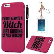 iPhone 6S Case,iPhone 6 Case (4.7") - Candy Color Kidding Words Series Slim Fit Shock-absorption Full Edge Protective... N12