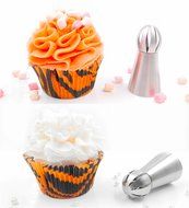 Pridebit Russian Piping Tips Cake/Cupcake Decorating Tips 23 Extra Large Stainless Steel Icing Nozzles 2 Sphere... N4
