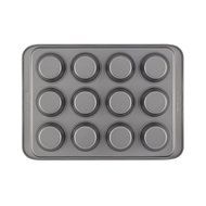 Cake Boss Basics Nonstick Bakeware 12-Cup Muffin Pan, Gray N2