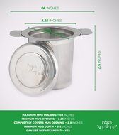 Loose Leaf Tea Infuser - Stainless Steel - [FREE Cute Silicon Tea Steeper] - Your Perfect - Single Cup - Tea Strainer... N4