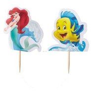 The Little Mermaid Cupcake Picks 2 Designs - Set of 12
