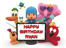 Pocoyo Edible Image Cake Topper Frosting Sheet