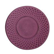 Creative Home 73492 Cast Iron Round Trivet, 3.75&quot;, Purple