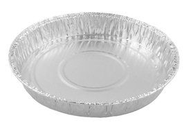 Aluminum Foil Pie Pan For Baking Pans 6 5/8&quot; Disposable Plate With Plastic Lids, 10 Sets.