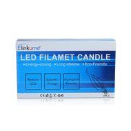 ELINKUME 2W Candelabra LED Bulbs, 20W Light Bulbs Equivalent, LED Warm White 2700K Chandelier LED Bulb, E12 Candelabra... N14