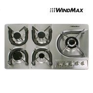 Windmax Hot 34" Stainless Steel Built-in 5 Burner Stove Gas Hob Cooktop Cooker Cook Tops N2