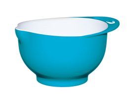 24cm Blue White Colourworks Two Tone Melamine Mixing Bowl