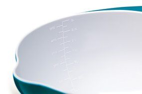 24cm Blue White Colourworks Two Tone Melamine Mixing Bowl N2