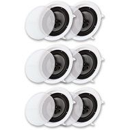 Acoustic Audio CS-IC83-3PR 350 Watt 8&quot; 3-Way Home Theater In-Wall/Ceiling Speakers (3-Pair)