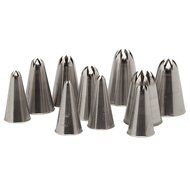 Ateco 811 Closed Star 10 piece Pastry Tip Set in Tube