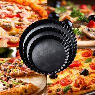 PNBB Non Stick Carbon Steel Split Decision Pie Pan with Removable Base - Set of 3 N3