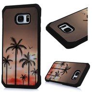 Badalink Galaxy S7 Edge Case Shockproof Drop Protection TPU Bumper Frame + Colorful Painting Hard PC Protective... N74