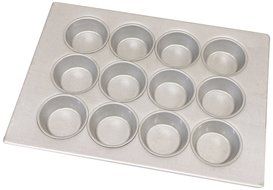 Magna Industries 15310 22-Gauge Aluminized Steel Large Muffin Pan, 3-1/4&quot; Diameter, 3 x 4 Cups Layout (Pack of...