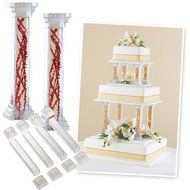 Wilton Enterprises Fillable Pillars Cake Decorations 12 Pack 6&quot;