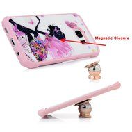 Badalink Galaxy S7 Edge Case Shockproof Drop Protection TPU Bumper Frame + Colorful Painting Hard PC Protective... N79