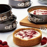 Anolon Advanced Nonstick Bakeware 4-Piece Set of Mini Springform Pans, Gray N2