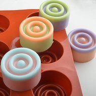 Chawoorim 3D Circle Silicone Molds Candle Soap Baking Moulds N4