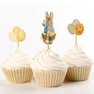 Tonnier - &hearts; Festival Series &hearts; - Christmas Set of 24 Pieces - Cake and Cupcake Toppers, Decoration N9
