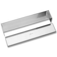 Ateco Stainless Steel Cone Shaped Bottom Terrine Mold with Cover, 11.75- by 2.25-Inches