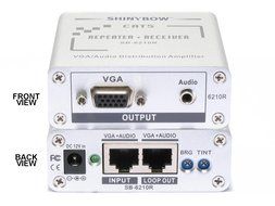 Shinybow VGA/AUDIO Receiver w/Cat5 Loop Out