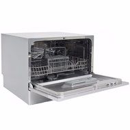 Kissemoji Countertop Dishwasher Silver Portable Compact Energy Star Apartment Dish Washer